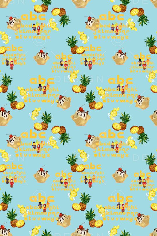 趣味图案印花华亿平台图片