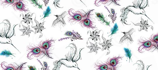 原创佩斯利图文印花华亿平台图片