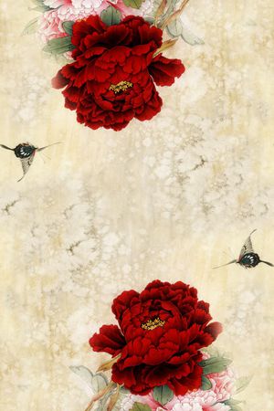 旗袍印花华亿平台图片