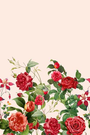 时尚手绘女装花卉印花印花华亿平台图片