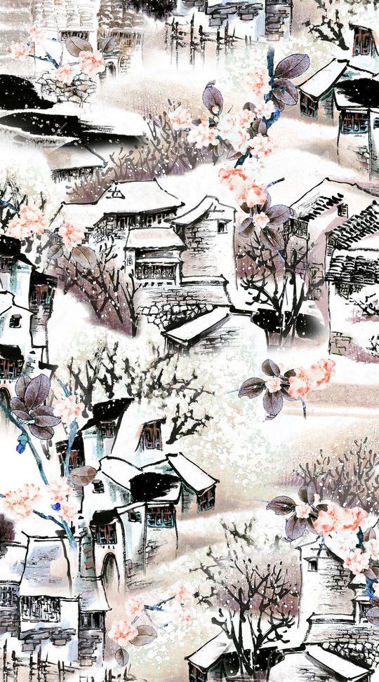 中国风印花华亿平台图片