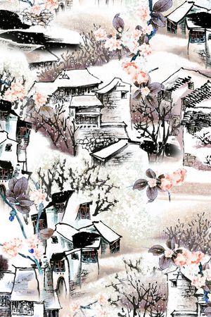 中国风印花华亿平台图片