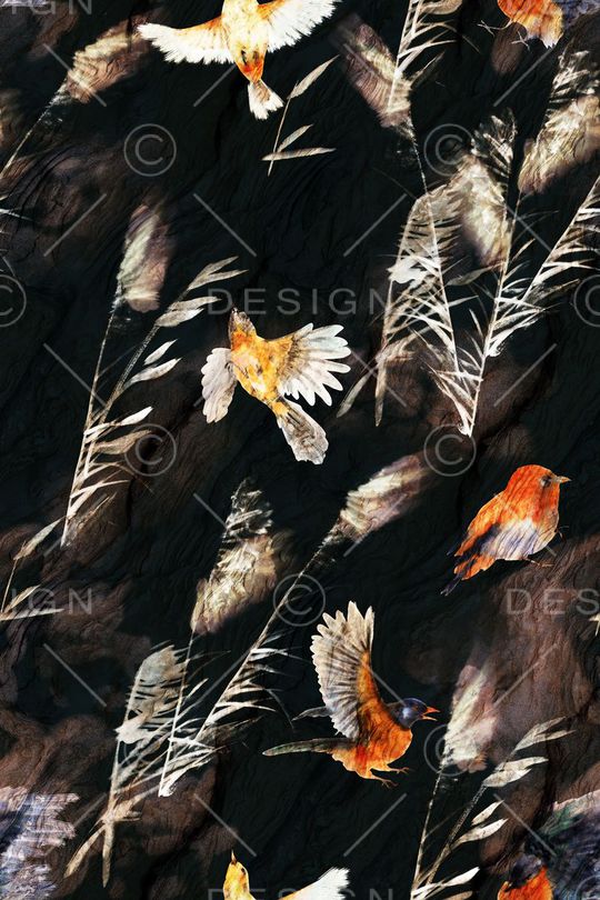 芦苇印花华亿平台图片