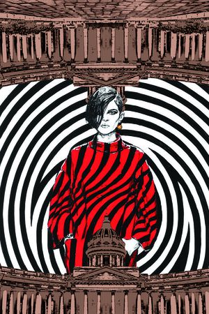 复古建筑印花华亿平台图片