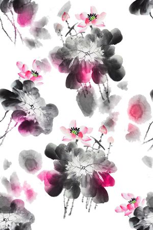 中国风印花华亿平台图片