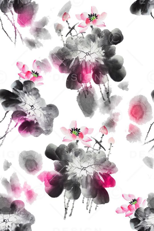 中国风印花华亿平台图片