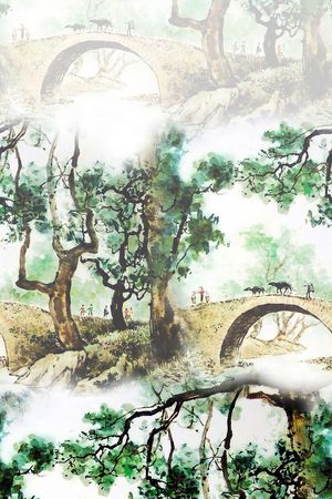 旗袍印花华亿平台图片