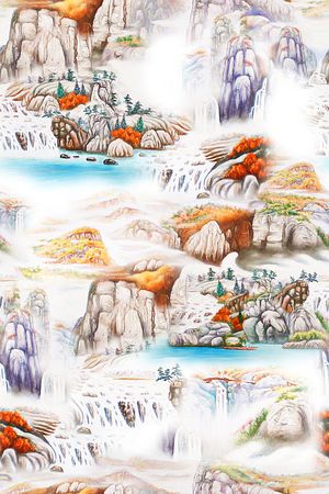 风景印花华亿平台图片