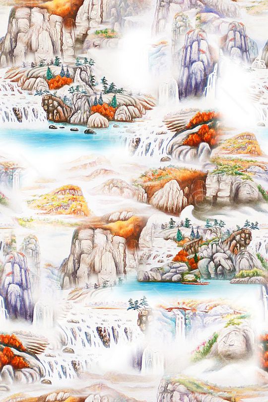 风景印花华亿平台图片