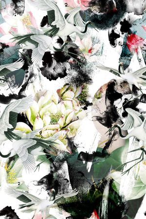 荷花印花华亿平台图片