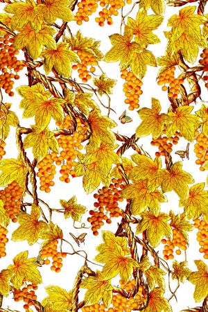 藤蔓印花华亿平台图片