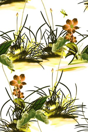 手绘印花华亿平台图片