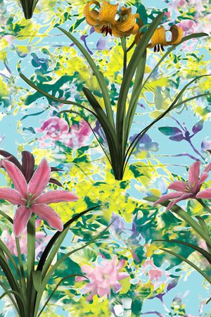 花卉印花华亿平台图片