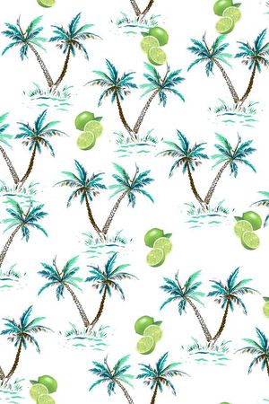 棕榈叶印花华亿平台图片