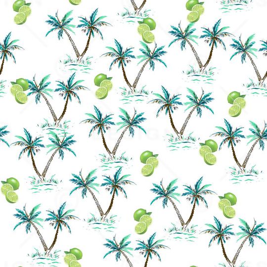 棕榈叶印花华亿平台图片