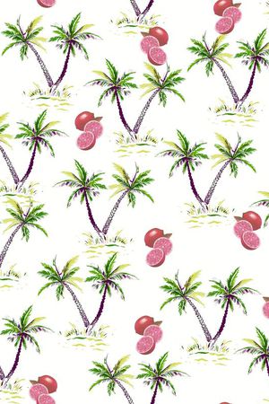 棕榈叶印花华亿平台图片