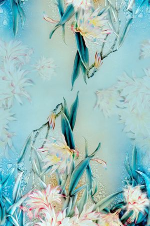 玻璃花印花华亿平台图片