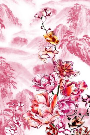 MAX-中老年真丝女装印花华亿平台图片