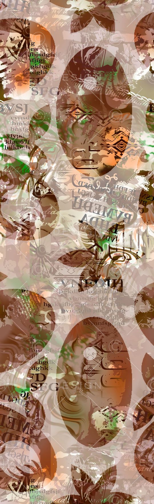 抽象英文印花华亿平台图片