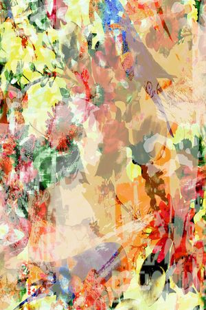 花卉长巾印花华亿平台图片