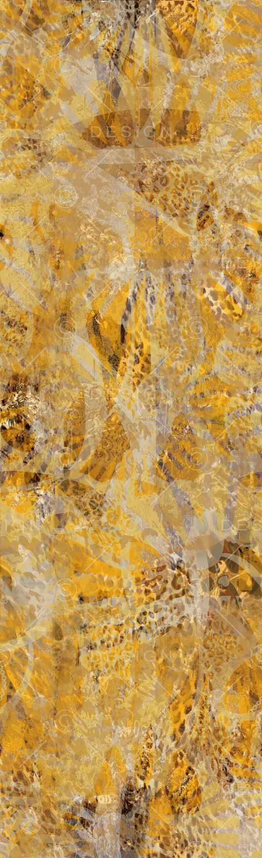 豹纹长巾印花华亿平台图片