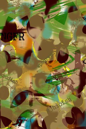 英文长巾印花华亿平台图片