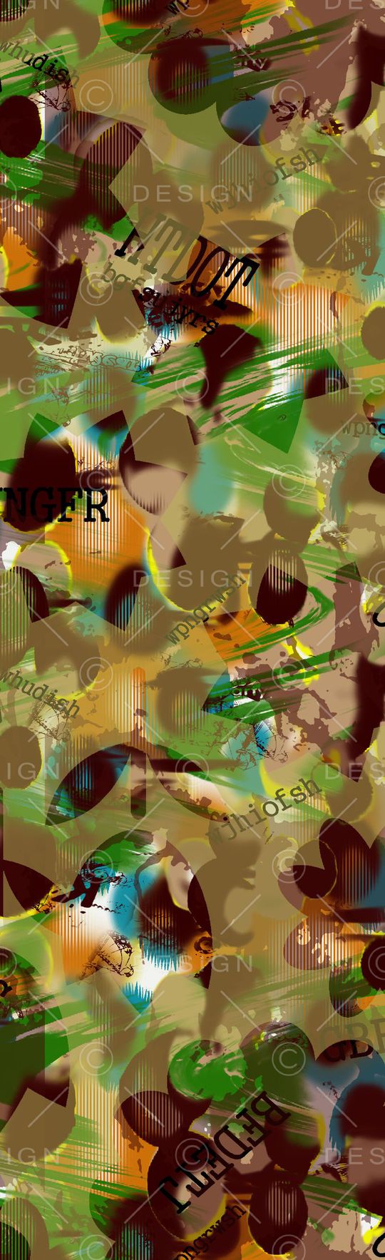 英文长巾印花华亿平台图片