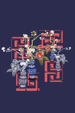 民族风图案印花华亿平台图片