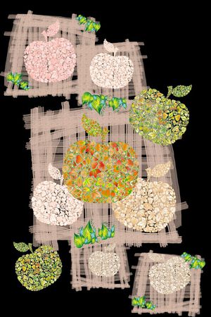 水彩笔触印花华亿平台图片