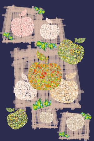 水彩笔触印花华亿平台图片