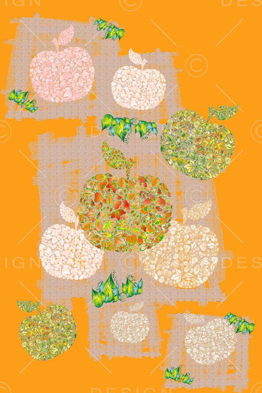 水彩笔触印花华亿平台图片