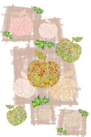 水彩笔触印花华亿平台图片