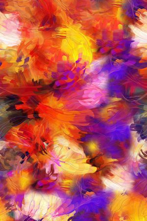 抽象花印花华亿平台图片