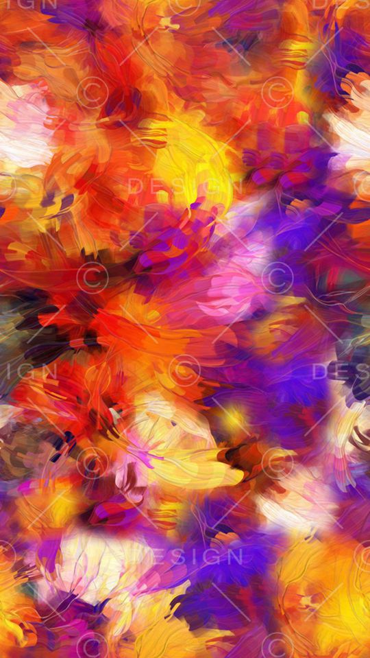 抽象花印花华亿平台图片