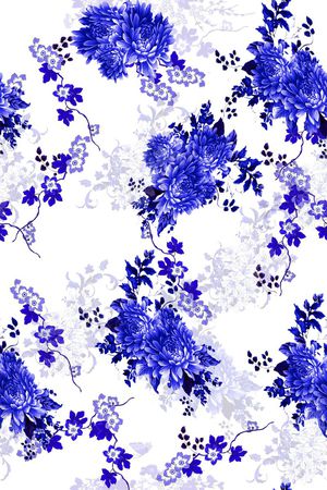 风景景观印花华亿平台图片