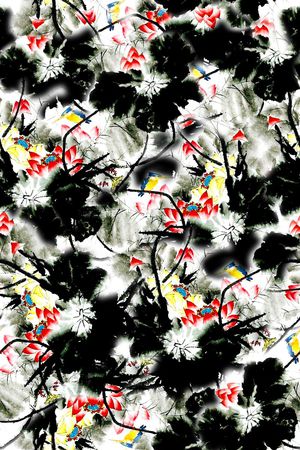 中国风印花华亿平台图片