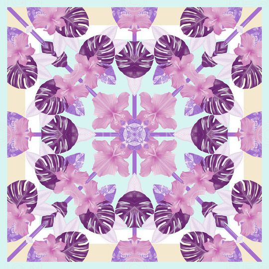 花卉印花华亿平台图片