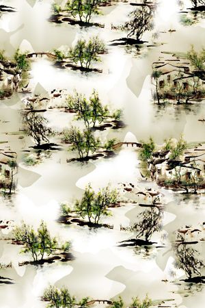 山水印花华亿平台图片