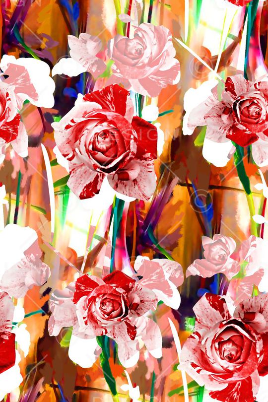 抽象几何清爽梦幻艺术平底立体手绘满版最新高清数码蕾丝民族中国风绣花珠宝肌理时尚潮

流大牌复古欧美风印花华亿平台图片