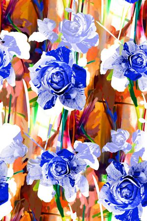 抽象几何清爽梦幻艺术平底立体手绘满版最新高清数码蕾丝民族中国风绣花珠宝肌理时尚潮

流大牌复古欧美风印花华亿平台图片