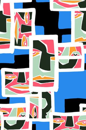 抽象印花华亿平台图片