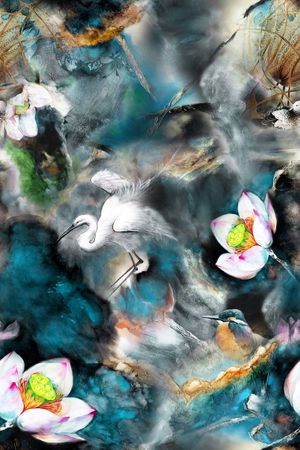 风景印花华亿平台图片