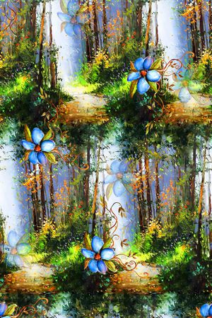 抽象几何清爽艺术平底立体手绘满版最新高清数码蕾丝民族中国风绣花珠宝肌理时尚潮流大

牌复古欧美风印花华亿平台图片