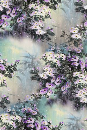 旗袍印花华亿平台图片