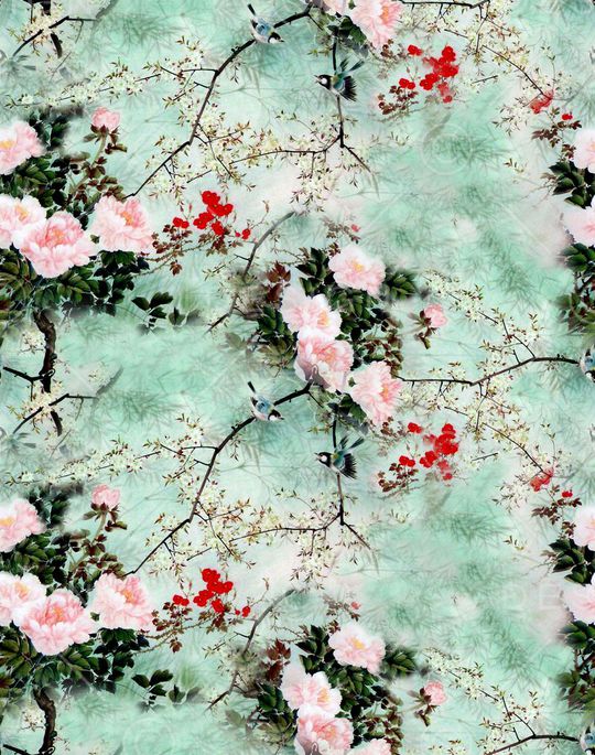 旗袍印花华亿平台图片