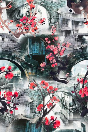 风景印花华亿平台图片