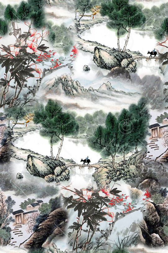 复古印花印花华亿平台图片