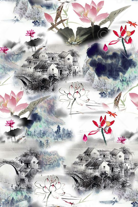 复古印花印花华亿平台图片