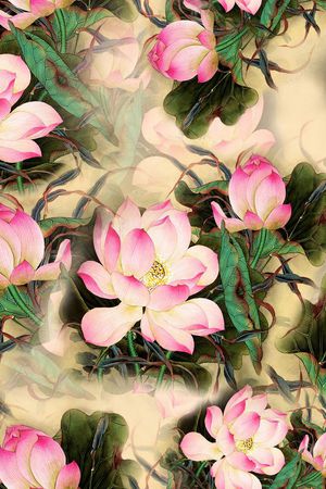 旗袍印花华亿平台图片