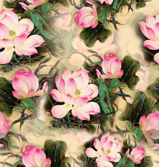 旗袍印花华亿平台图片